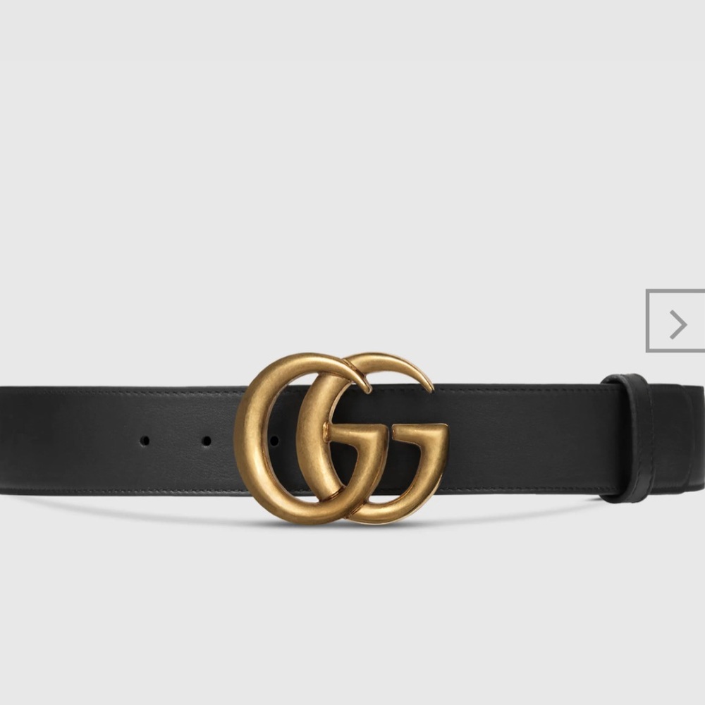 AUTHENTIC GUCCI wide leather belt